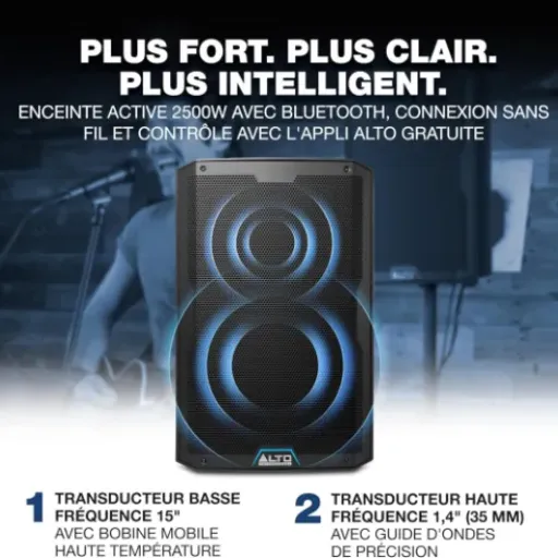 Avis ALTO TS415 : l’enceinte 15" Bluetooth qui mise sur la puissance et la polyvalence