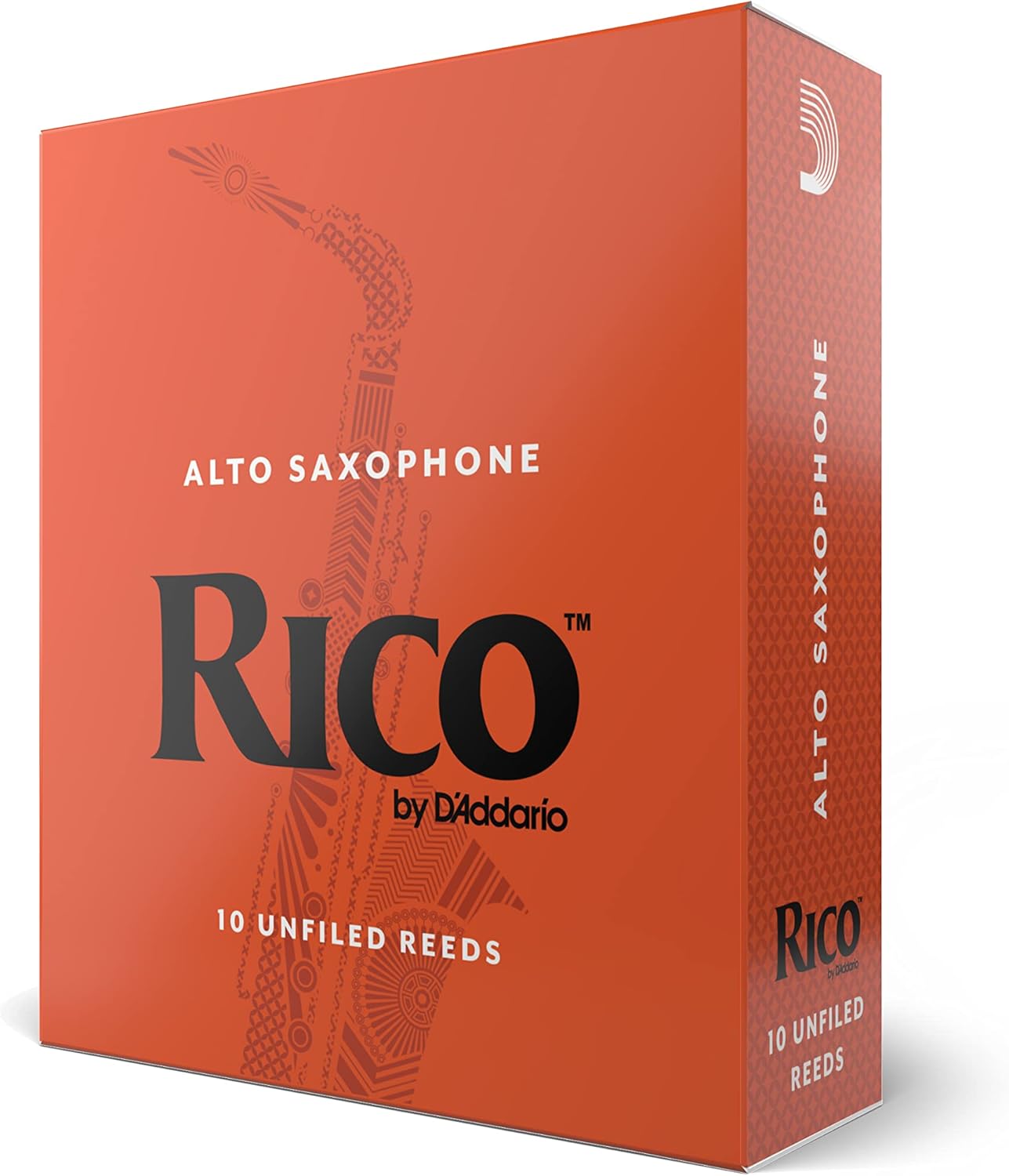 Anches de saxophone Rico - Anches de saxophone alto - Anches de saxophone alto 2.5 Strength, 10-Pack 10-Pack Force 2.5