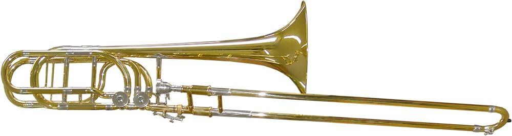 Karl Glaser Trombone basse avec étui souple et embouchure.