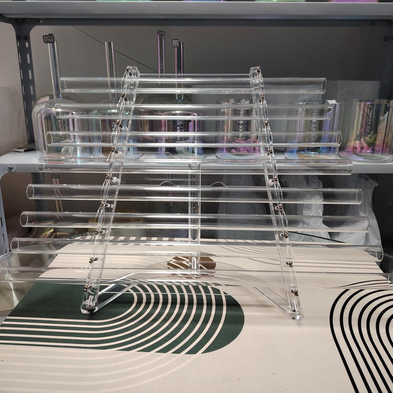 Harpe chantante en cristal de quartz 432 Hz + maillet en cristal et boîte en alliage d'aluminium