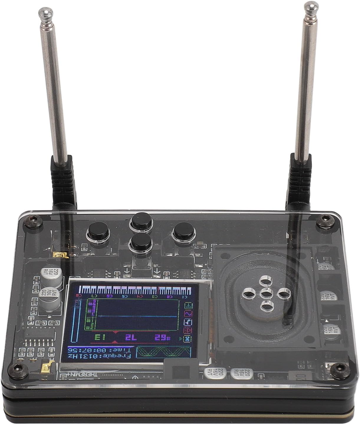 Mini Thérémine de Type C, Instrument Créatif Musical électronique avec Affichage Numérique, Synthétiseur électronique avec 70 Voix, 20 Effets D'instrument