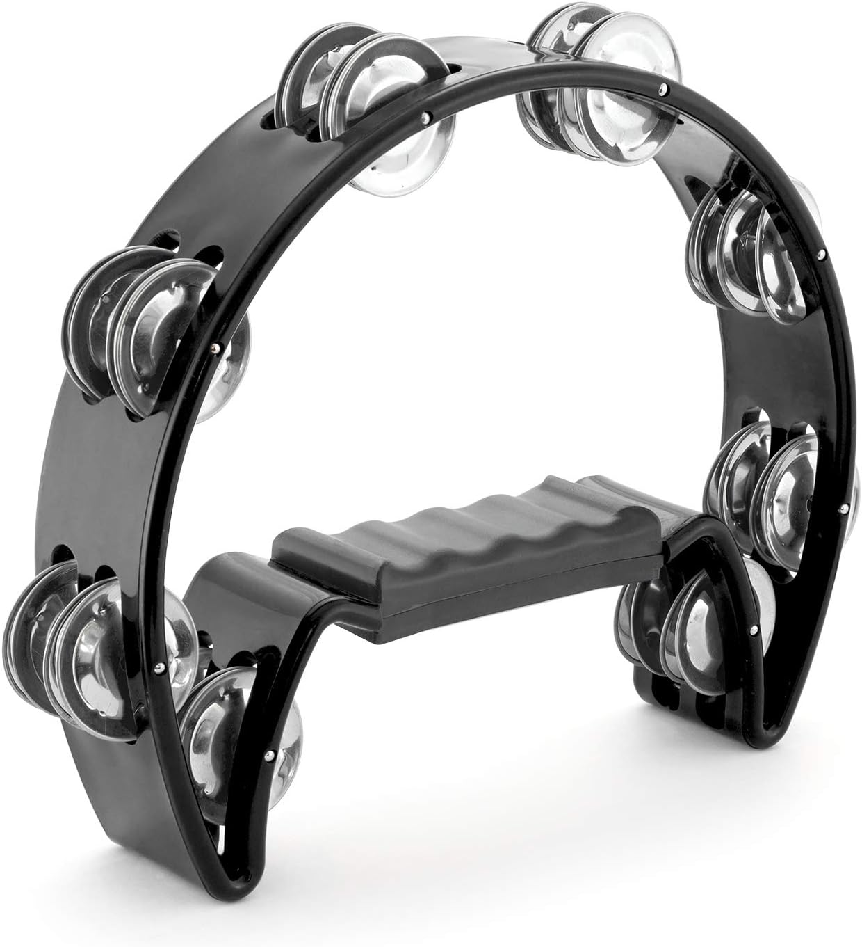 TAM14-BK Tambourin - Demi-Lune - Noir Unique