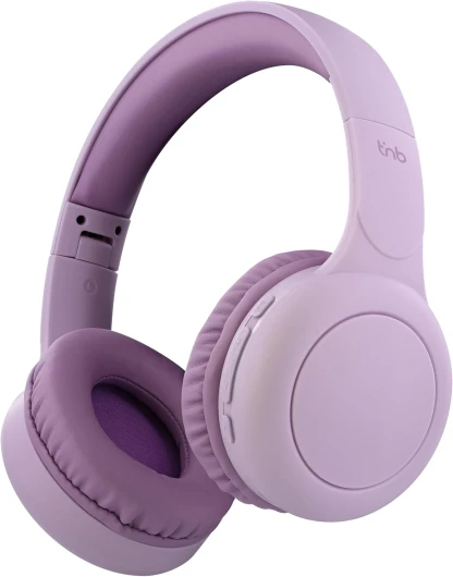 T'nB - Casque Bluetooth sans Fil, Supra-Auriculaire Confortable, Pads en Mousse, Microphone Intégré, Arceau Réglable, Autonomie 24h, Léger Et Pliable - Violet Violet Supra-aural sans fil