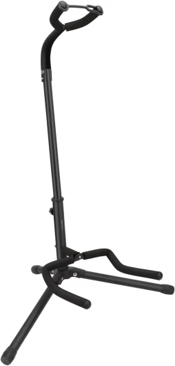 Support de guitare pliable et réglable pour acoustiques et électriques, guitares basses et banjos, Noire