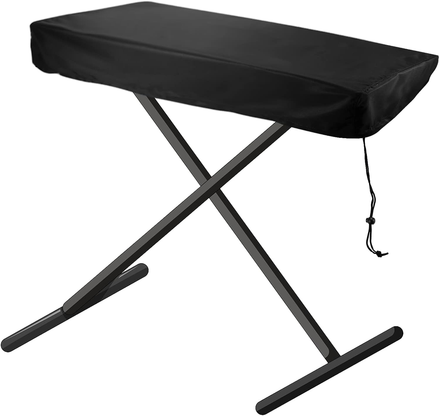 Housse pour Piano 61 Touches, Housse de Protection Clavier Antipoussière, Couverture du Piano avec Cordon pour Protéger Touches du Clavier Piano Electronique (98 x 42 x 16 cm)