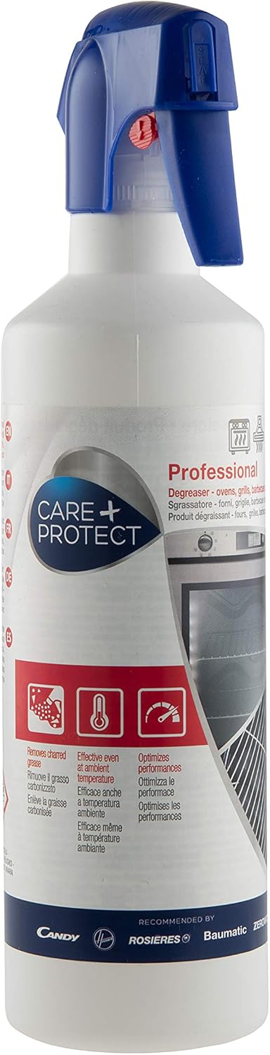 CARE+PROTECT Dégraissant Universel pour Four - Grils - Barbecue - Supprime les Graisses Brulées sur les Plaques et les Grilles du Four - Détergent - Élimine Huile et Graisse - 500 ml 500 ml (Lot de 1)