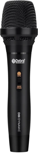 D Debra D86 Microphone Dynamique Filaire Professionnel avec Clip de Microphone et Interrupteur Marche/arrêt, Microphone karaoké Chant