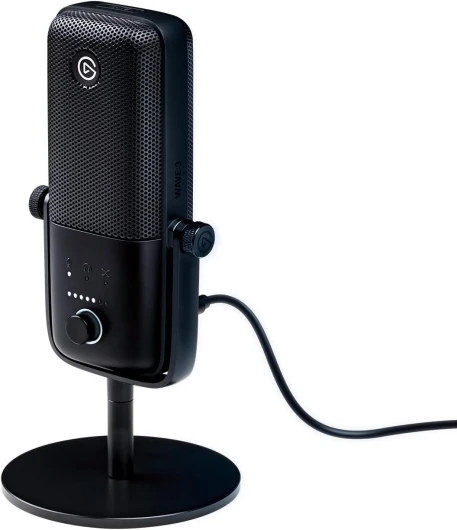 Wave:3 - Micro à condensateur USB de qualité studio pour streaming, podcasts, gaming et télétravail, logiciel de mixage gratuit, plug-ins d'effets, anti-distorsion, plug & play sur Mac et PC Noir Wave:3
