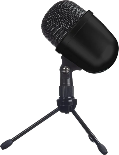 USB Mini microphone de bureau à condensateur, Noir