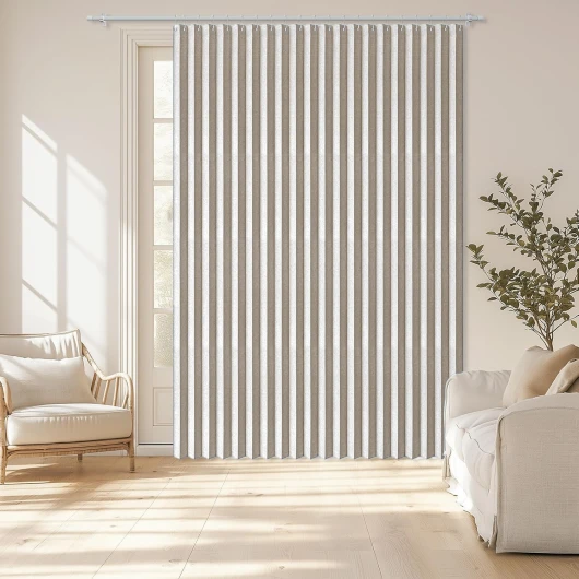 Rideaux pliants Personnalisables pour Portes intérieures, Rideaux occultants, adaptés aux Salons, Cuisines et Chambres-Beige- W160xH240cm Beige W160xH240cm