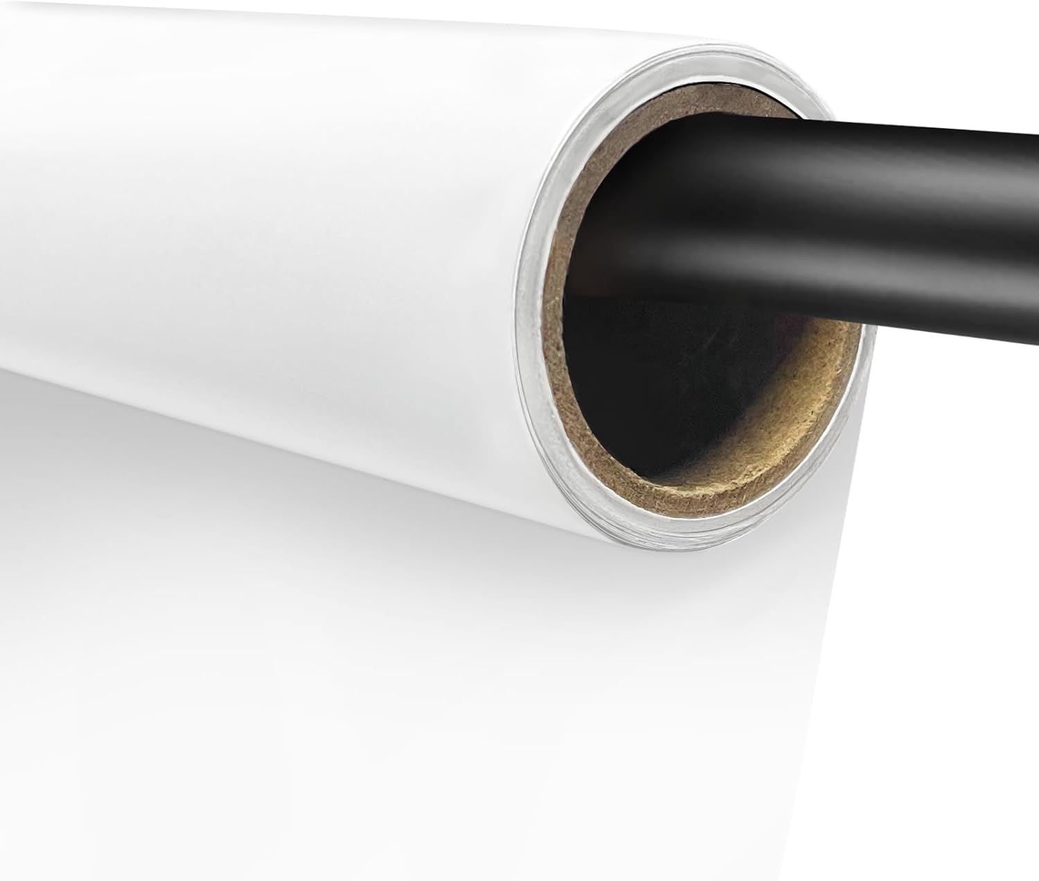 EMART Toile de Fond Blanc Papier Fond Photo Studio - 1,3 x 4,9 m - pour Shooting, Photographie de Produits, Portrait