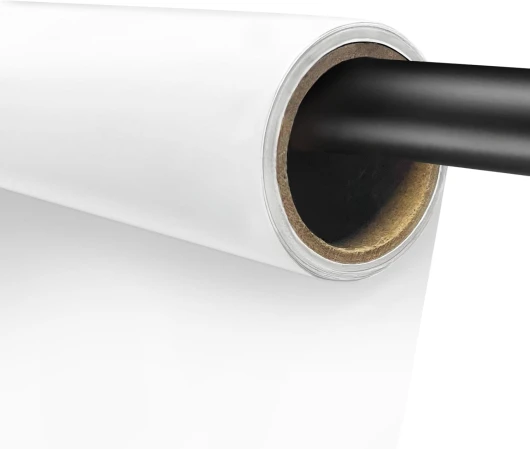 EMART Toile de Fond Blanc Papier Fond Photo Studio - 1,3 x 4,9 m - pour Shooting, Photographie de Produits, Portrait