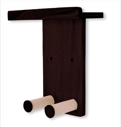 Sawdust audio Support Mural pour Guitare et Basse en Bois avec Étagère – Porte-Instrument Universel et Élégant – Installation Facile et Sécurisée avec Étagère de Rangement Supplémentaire (1, Foncé) 1 Foncé