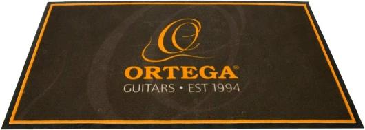 ORTEGA Tapis de scène antidérapant - 140 x 80 cm Noir/Logo (ORUG)