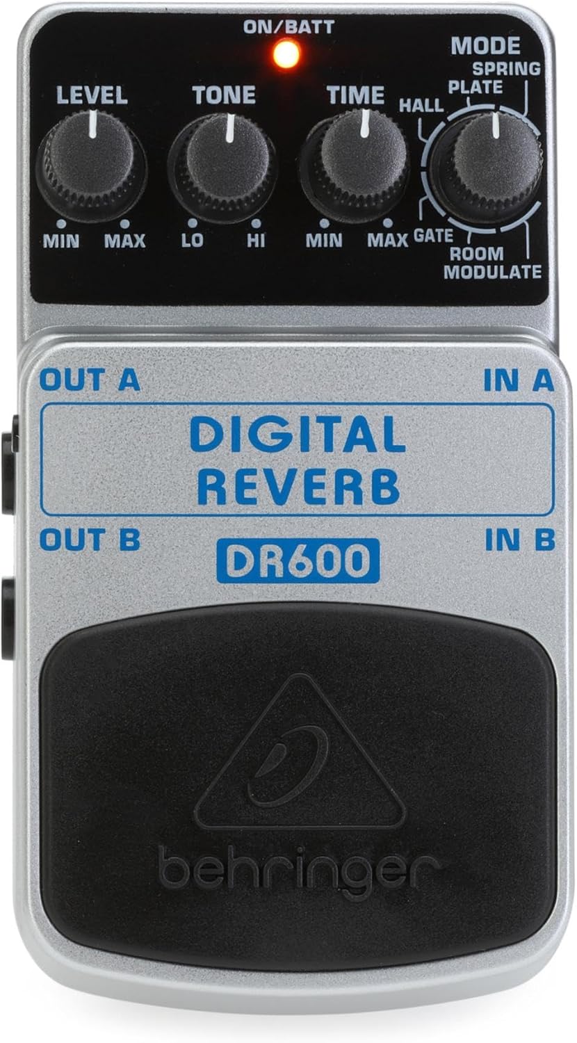 Dr600 Pédale D’Effets Stéréo Digital Reverb Guitar Pedal DIGITAL REVERB DR600