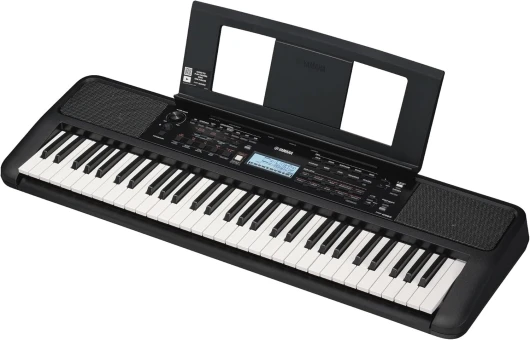 PSR-E383 Clavier portable pour débutants, 650 voix d'instruments authentiques avec touches tactiles et une polyphonie de 48 notes