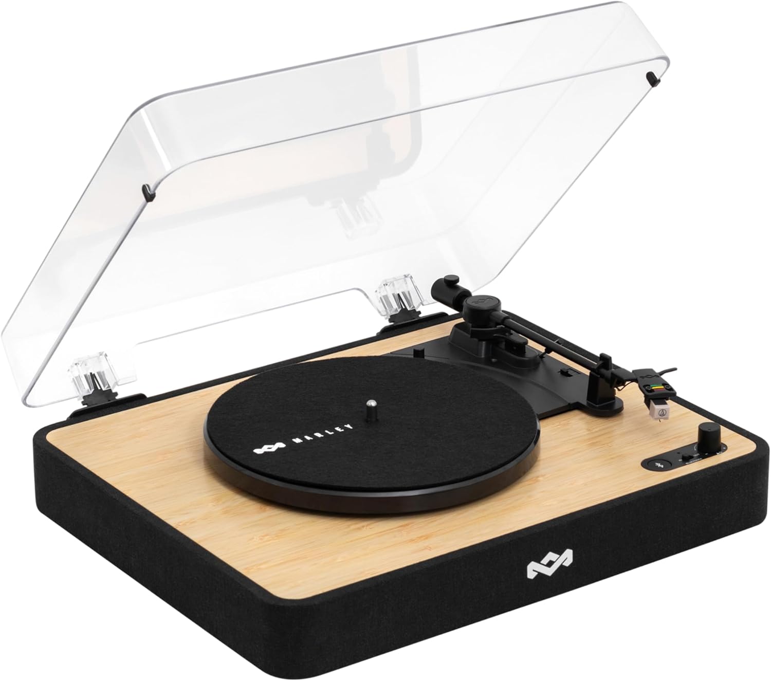 House of Marley Revolution Platine Vinyle Bluetooth - Tourne-Disque, Lecteur Vinyle 3 Vitesses, Matériaux Recyclés, Turntable Vinyles avec Couvercle, Installation Facile