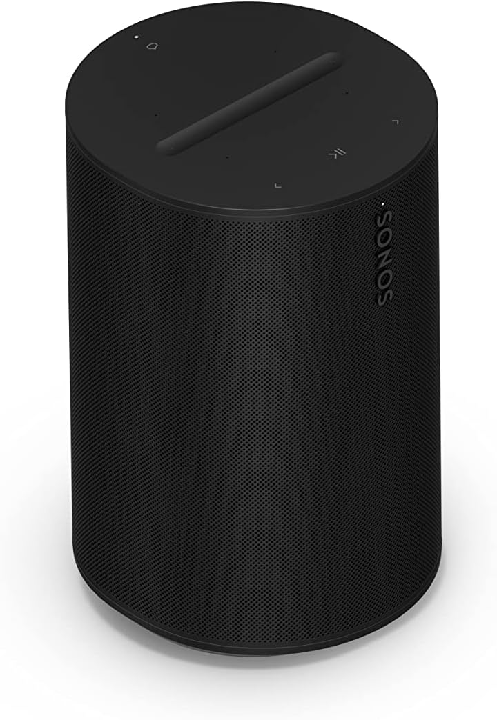 Era 100 - Enceinte Intelligente avec Wi-FI, Bluetooth, Compatible avec Amazon Alexa - Noir Black