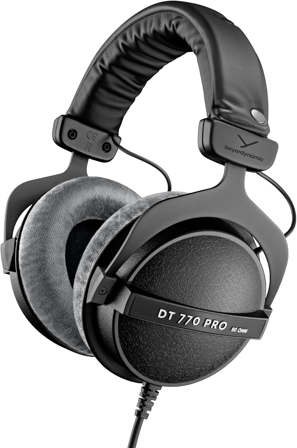 DT 770 PRO 80 Ohm en noir - Casque de studio supra-auriculaire - Conception fermée, câblée pour un enregistrement et une surveillance professionnels 80 Ohm (Studio)