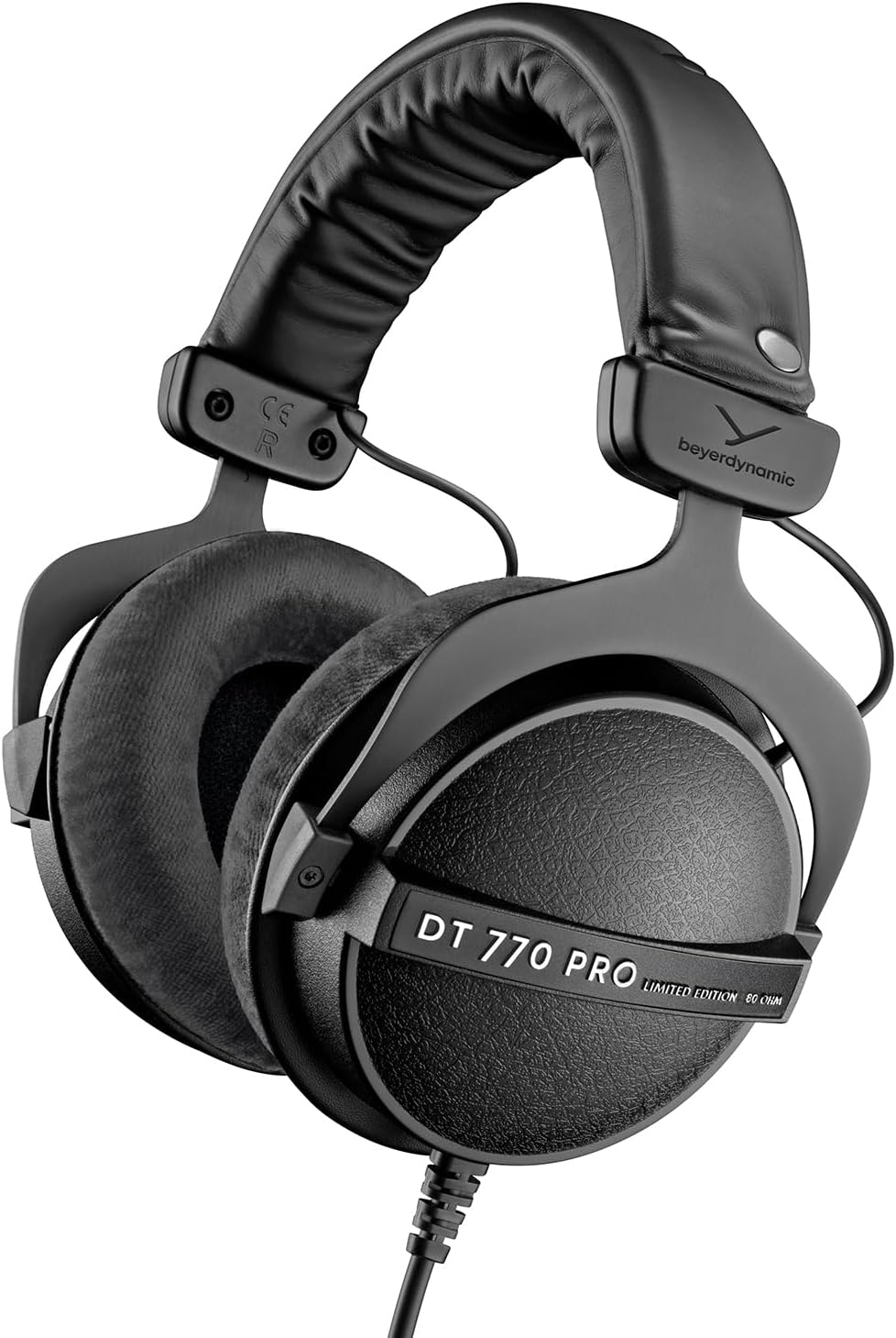 DT 770 Pro 80 Ohm en Noir, Limited Edition Conception fermée, câblée pour l'enregistrement et Le Monitoring Professionnels 80 Ohm Noir