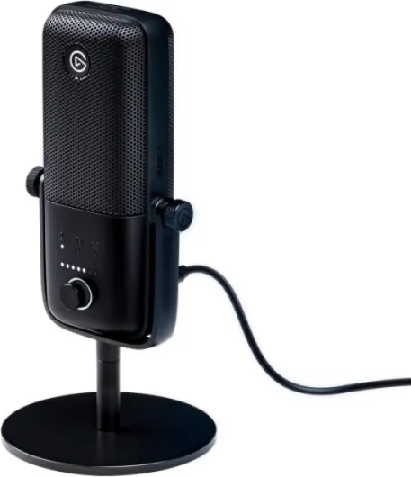 Wave:3 - Micro à condensateur USB de qualité studio pour streaming, podcasts, gaming et télétravail, logiciel de mixage gratuit, plug-ins d'effets, anti-distorsion, plug & play sur Mac et PC Noir Wave:3