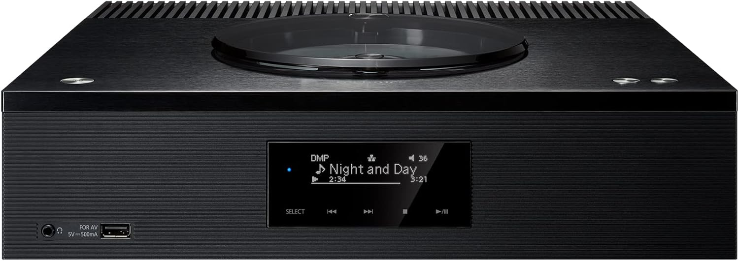 SA-C100EG-K Amplificateur CD en Réseau avec Lecteur CD, Radio Dab+, USB, Bluetooth et Chromecast Intégrés, AirPlay 2, Phono MM, Wi-FI, Noir