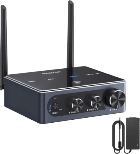 Amplificateur Audio 100W+100W Amplificateur DAC AUDIO Puce Qualcomm Bluetooth Qualité Sonore Haute-fidélité Ajustement Sonore Élevé Faible Latence Compatible avec Variété D'appareils