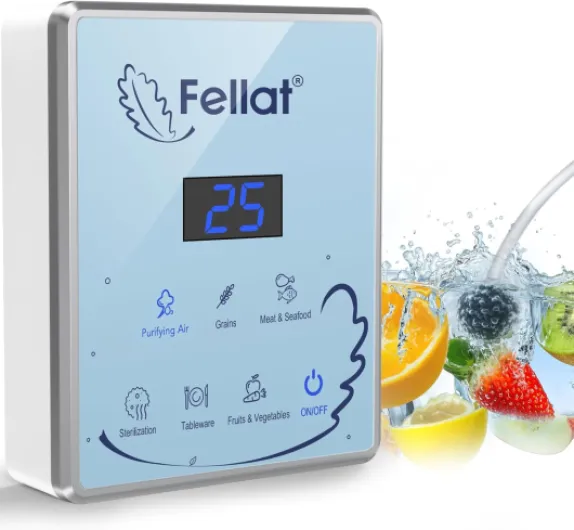Générateur d'ozone, Purificateur d'Air pour 5-30 ㎡, Machine à ozone avec 6 modes pour l'eau et l'air, Nettoie les fruits, les légumes et les viandes, élimine les odeurs OG19Z4-L4