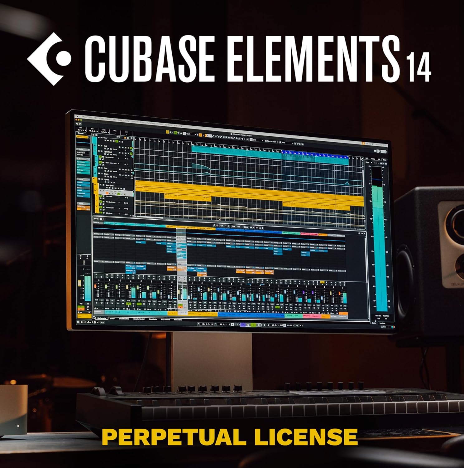 Steinberg Cubase Elements 14 séquenceur audio MIDI, logiciel d'enregistrement pour les applications de studio ou l'enregistrement à domicile - 1 appareil - Code d'activation - envoi par email