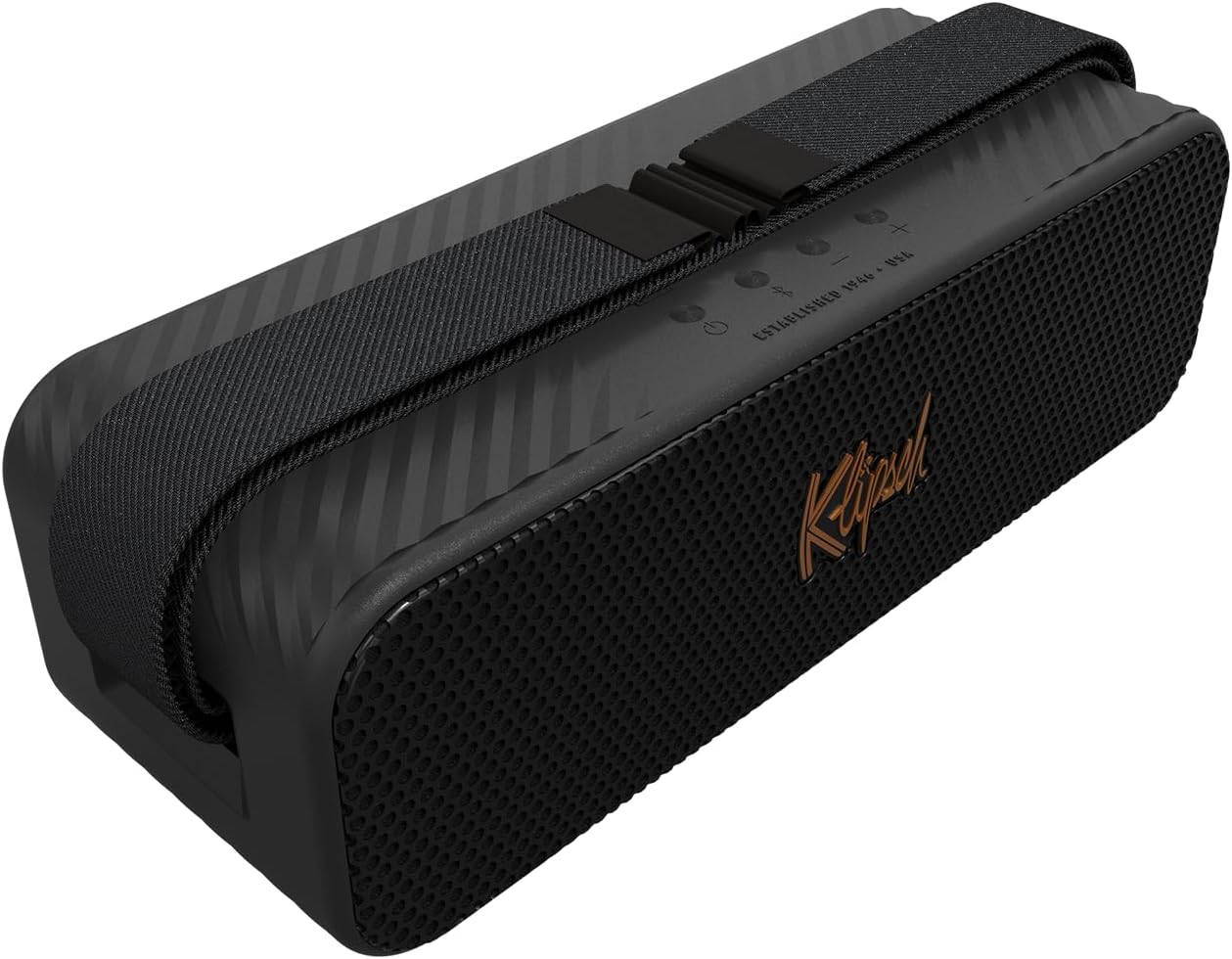 Haut-Parleur Bluetooth Portable Detroit avec Deux tweeters de 2,5 cm, Haut-parleurs de 7,6 cm, étanchéité IP67 et 20 Heures d'autonomie - Expérience de Concert en Direct - Couleur : Noir.