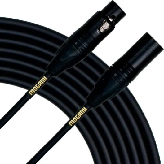 Mogami GOLD STUDIO-10 Câble de microphone XLR, XLR femelle vers XLR mâle, 3 broches, contacts dorés, connecteurs droits, 3 m