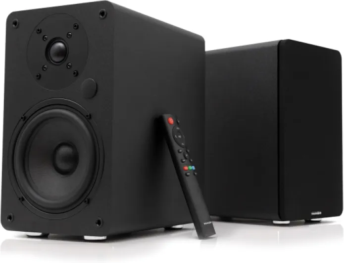 A5 Arc Enceintes Monitoring Active avec Woofer 5.25", Bluetooth 5.0, HDMI Arc, Optique, RCA, Coaxial, USB, Sortie Subwoofer, Enceinte Amplifiée HiFi au Design Élégant, Couleur Noire black