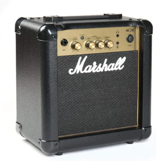 MG10G Amplificateur combo guitare, ampli d'entraînement adapté à la guitare électrique - noir et dore Standard 10W