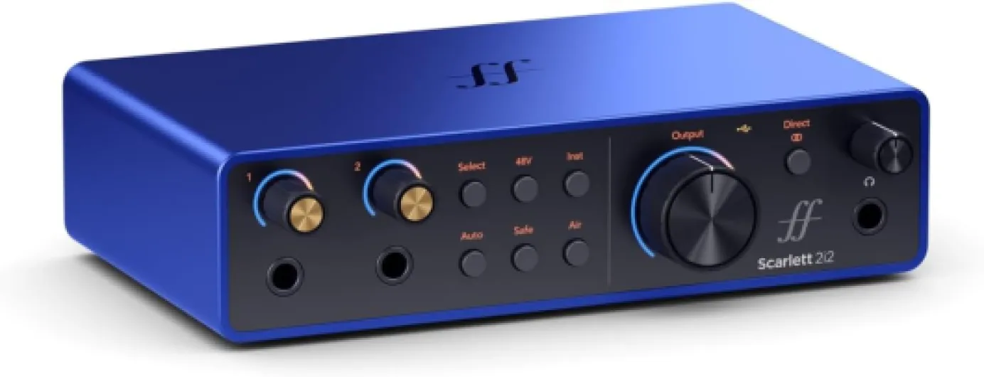 Scarlett 2i2 édition anniversaire – une interface audio USB de 2 entrées/2 sorties en édition limitée et tous les logiciels qu’il vous faut pour enregistrer, composer, streamer et podcaster.