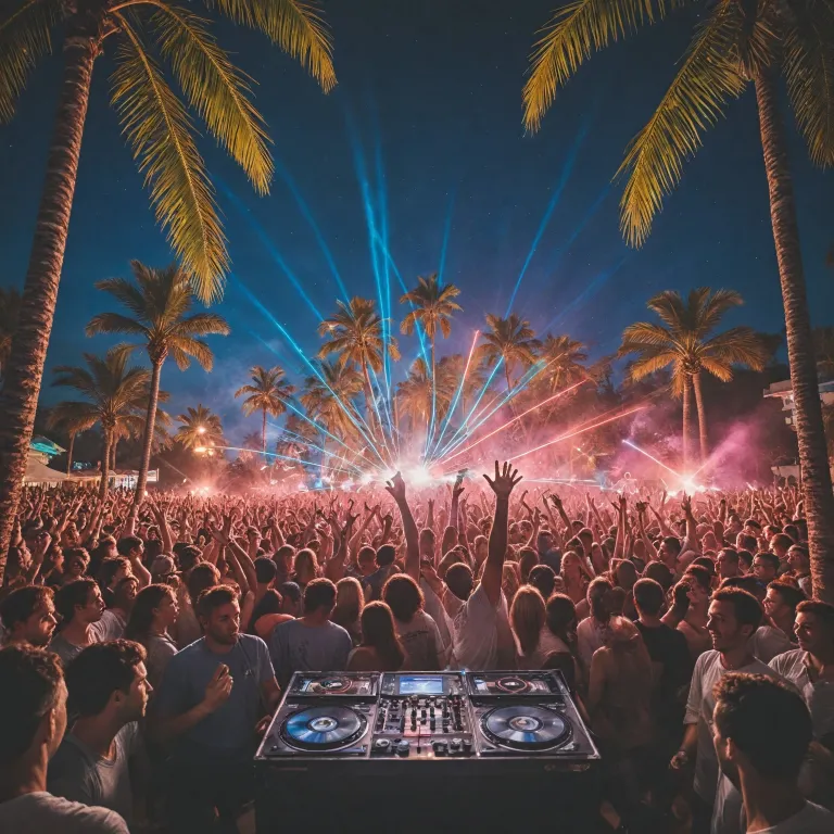L'expérience immersive de laser DJ à Ibiza