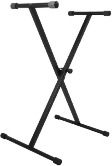 On-Stage KS7190 Classic Single X Support pour clavier Noir