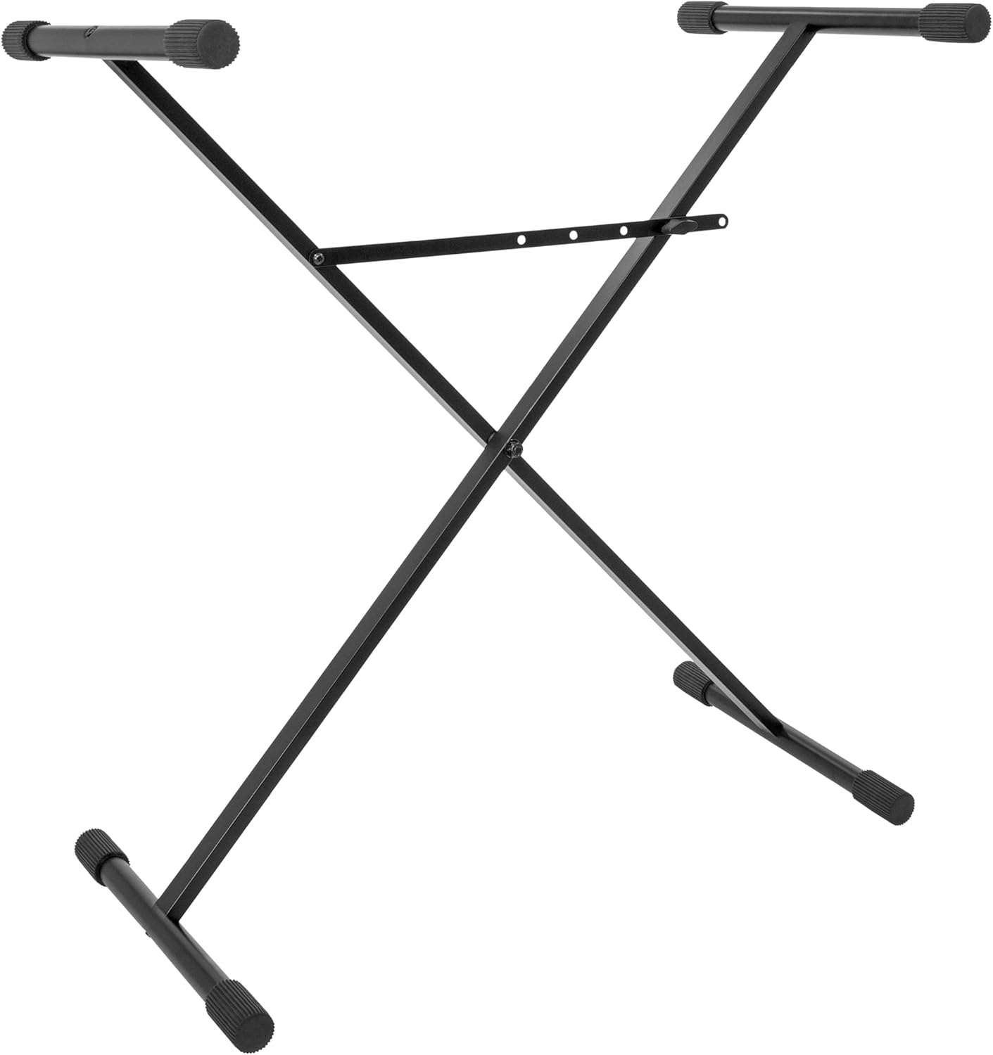 KS1 Support pour clavier Stand X réglable en hauteur de 65 à 95cm - Support pour piano numérique, clavier, synthétiseur, clavier maitre, stand DJ - Facile à transporter - Charge maxi 15kg.