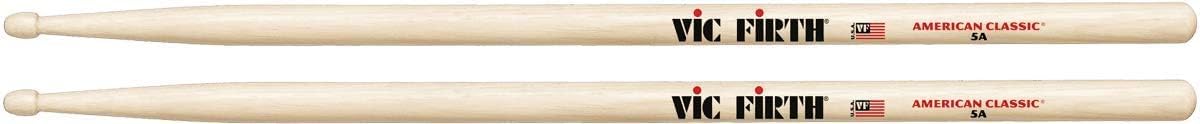 PVF 5A Baguette pour Batterie American Classic Hickory Olive Bois 5A 5A Clair Pointe de bois