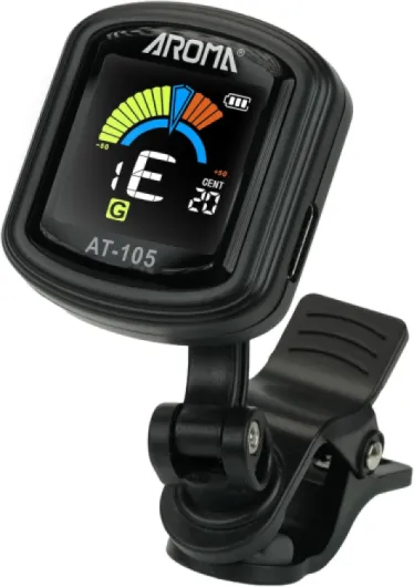 Accordeur de guitare à pince Rechargeable Accordeur Chromatique pour Guitare, Basse, Ukulélé, Violon, Mandoline