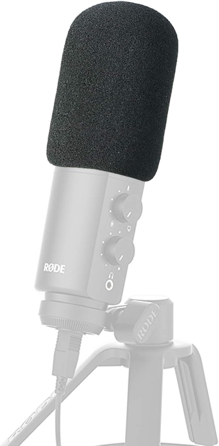 Filtre Anti-Pop pour Microphone Rode NTUSB - Bonnette Micro Anti Pop - Mousse Micro Professionelle Anti Vent Anti Bruit, Pare-Brise en Mousse pour Micro Rode NT-USB Mousse Micro Rode NT-USB