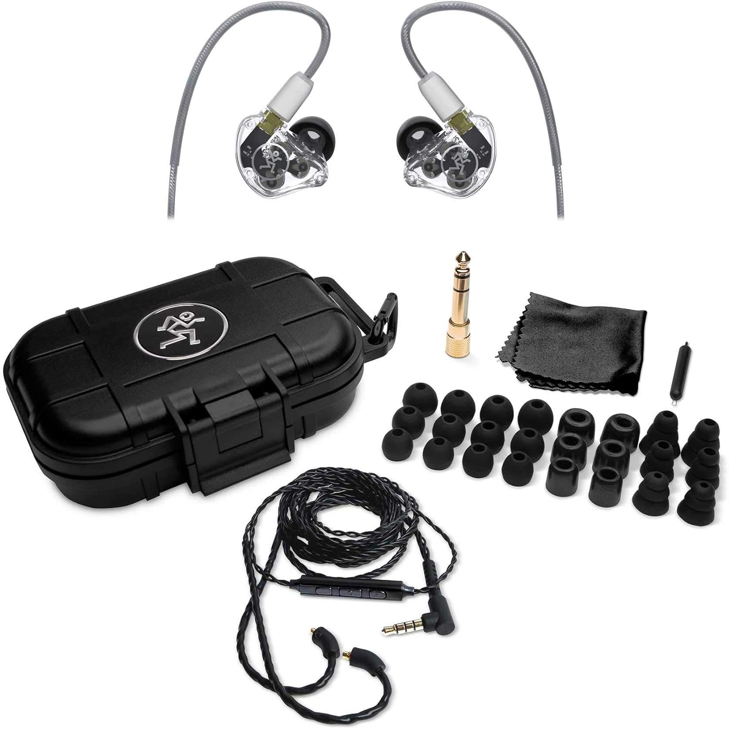 MP-320 - Écouteurs intra-auriculaires (retours in-ear ou IEM) professionnels avec isolation sonore et trois haut-parleurs dynamiques Wired MP-320