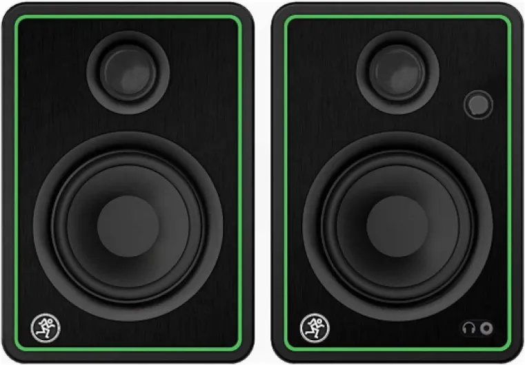 Enceintes de monitoring CR Actif 50W 4" (La paire) 4 Inch Wired Argent ou noir