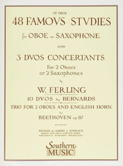 48 Famous Studies, (1st and 3rd Part) - Solo pour Hautbois.
