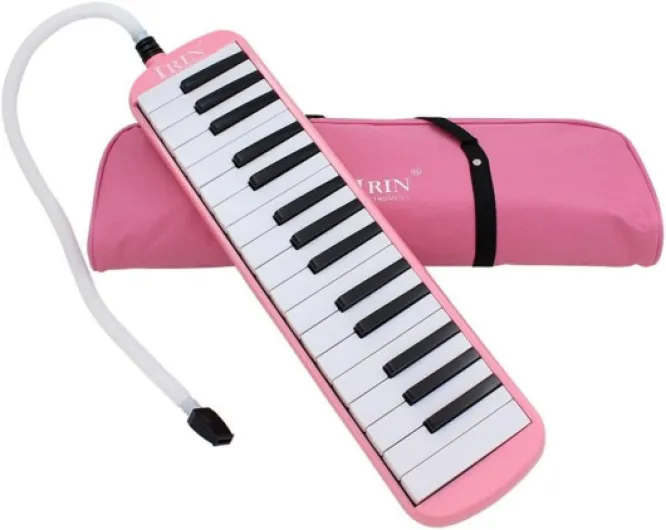 Son dans un format portable : l'ensemble de clavier Melodica à 32 touches parfaitement adapté aux débutants (rose)