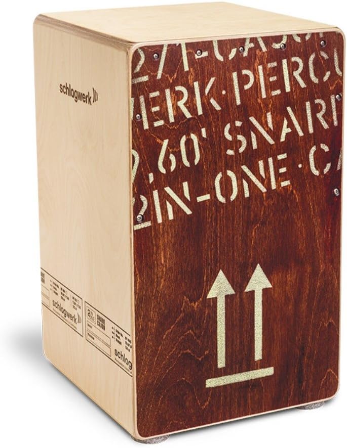 Schlagwerk Cajon CP404RED 2 en 1 Bouleau Rouge Large H 49 cm H 49 cm Rouge