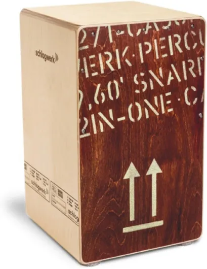 Schlagwerk Cajon CP404RED 2 en 1 Bouleau Rouge Large H 49 cm H 49 cm Rouge