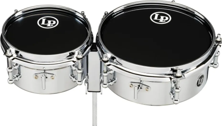 Latin Percussion, Timbales Mini, Fût en acier chromé, 6" et 8", LP845-K 6,8 Zoll