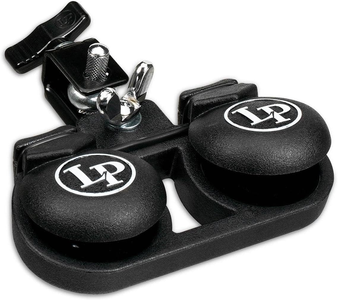 Latin Percussion Machine Paire de Castagnettes 15,2 cm x 5 cm Noir