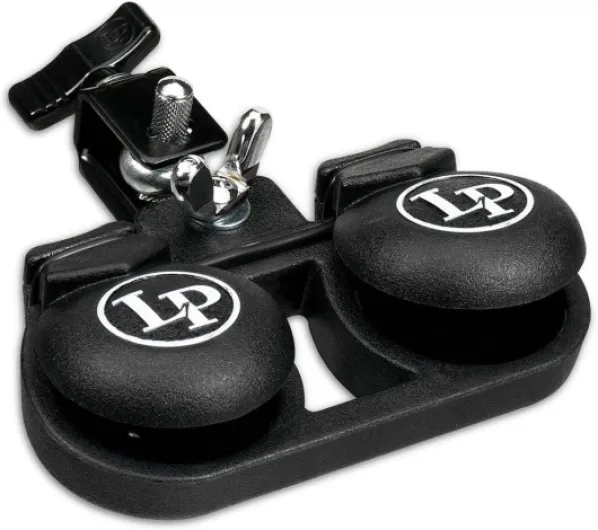 Latin Percussion Machine Paire de Castagnettes 15,2 cm x 5 cm Noir