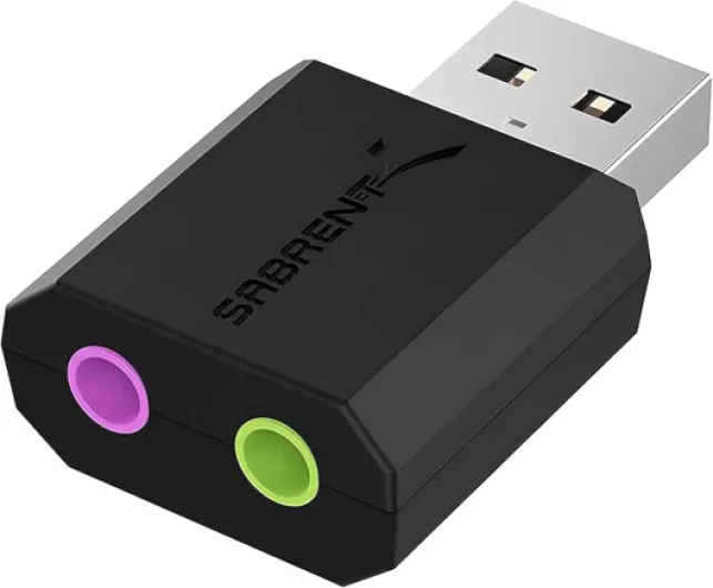 Carte Son Externe, Adaptateur Audio USB vers 3,5mm Jack, convertisseur de Carte Son USB avec Stéréo, Micro, pour PS4, PS5, PC Laptop, Compatible avec Windows, Mac Plug and Play (AU-MMSA) Adaptateur Type-A